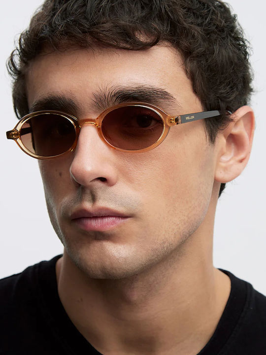 Meller Oba Unisex Γυαλιά Ηλίου με Κίτρινο Κοκκάλινο Σκελετό και Polarized Φακό OB-YELLTEJAGBROWN