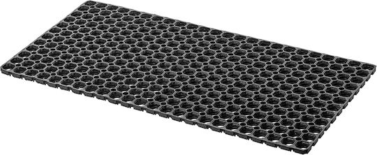 Kadax Non-Slip Rubber Black Doormat 100x50cm Thickness 22mm