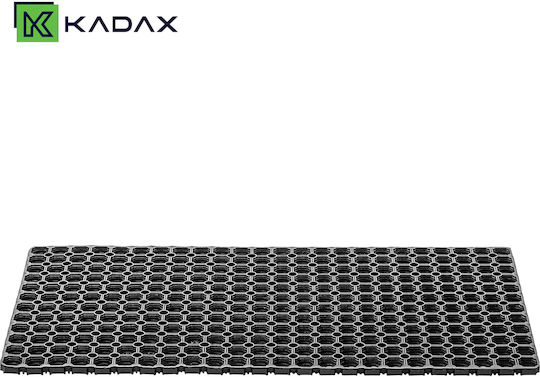 Kadax Non-Slip Rubber Black Doormat 100x50cm Thickness 22mm