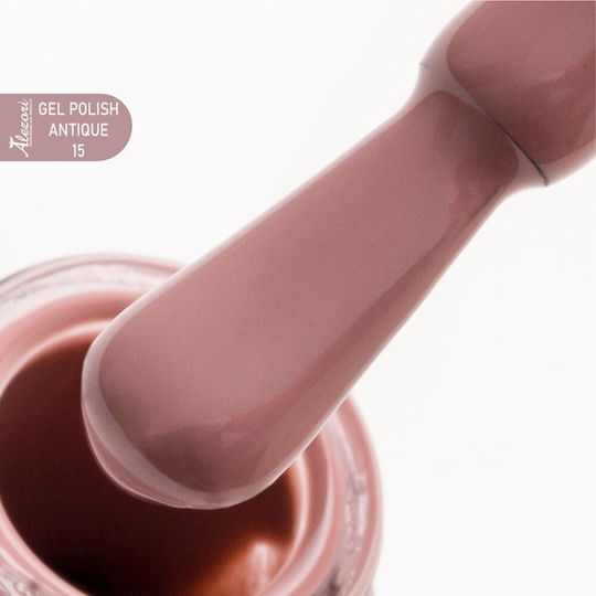 Alezori Classic Antique 15 Ημιμόνιμο Βερνίκι Νυχιών Ν32 Dark Brown 15ml
