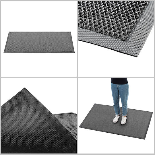 Kadax Kadax Fußmatte Rutschfest aus Gummi Schwarz 150x90cm Dicke 8mm