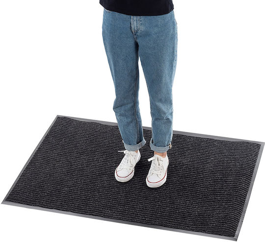 Kadax Non-Slip Rubber Gray Doormat 80x120cm Thickness 6mm