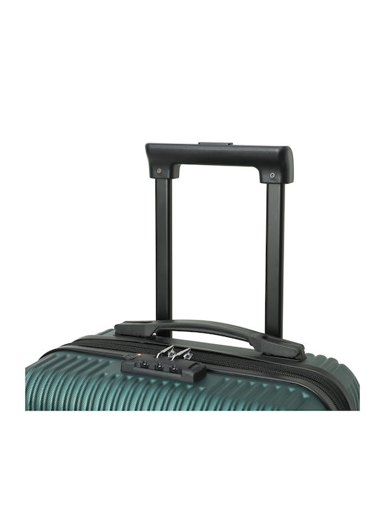 CabinFly Cabin Hard Green Travel Suitcase with 4 Wheels Height 55cm