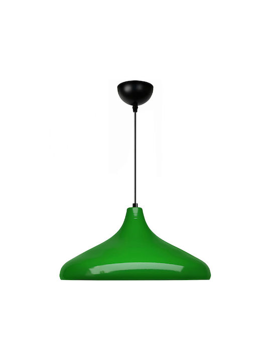 Megapap Lela Pendant Light Green with Socket E27 31x31x100cm