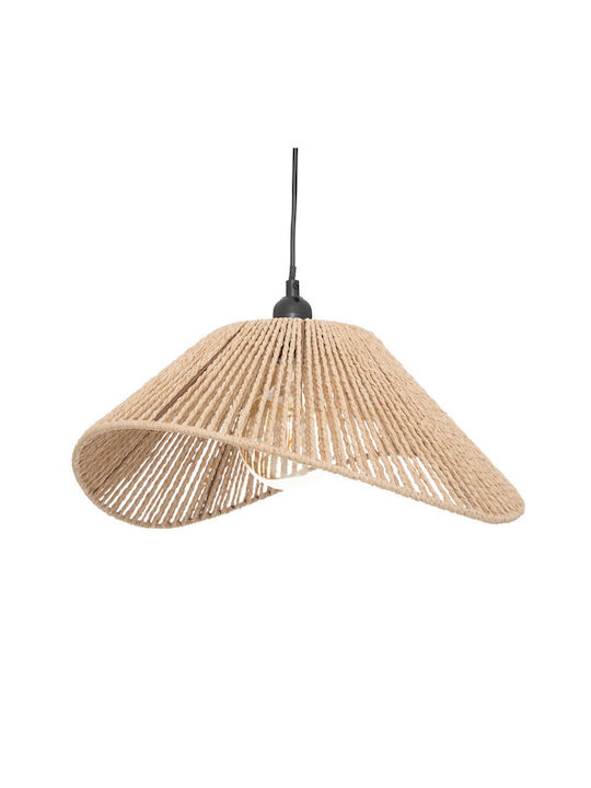 Pakketo PWL-1212 Κρεμαστό Φωτιστικό Μπεζ με Ντουί E27 45x40x26.5εκ.