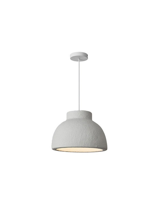 Pakketo Jenila Adjustable Pendant Light White with Socket E27 30x30x20cm