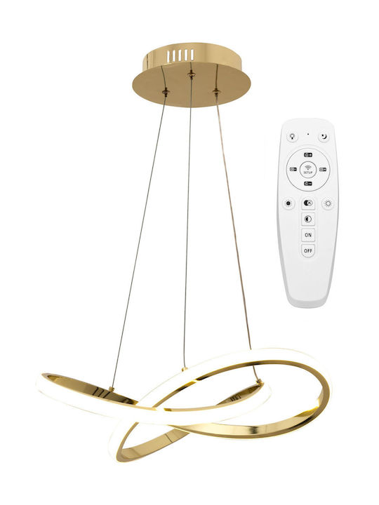 Toolight Κρεμαστό Φωτιστικό Χρυσό LED