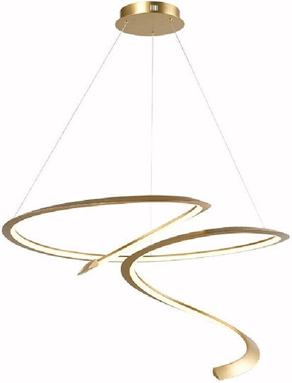 Sun Light LED Κρεμαστό Φωτιστικό Χρυσό 80x150x80εκ. Sun Light LED Κρεμαστό Φωτιστικό Χρυσό 80x150x80εκ.