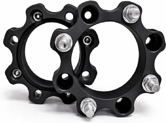 Set 2 Buc Distanțiere Pentru Roți Atv Din Aluminiu Forjat Grosime 35mm Model Șurub 4 X 136mm Orificiu Centrare 120mm Piulițe M12 X 1.5