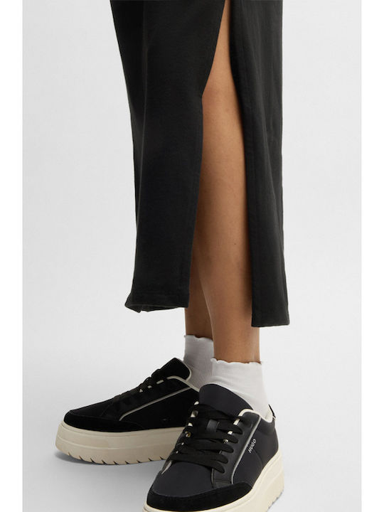 Summer Midi T-Shirt Dress Black