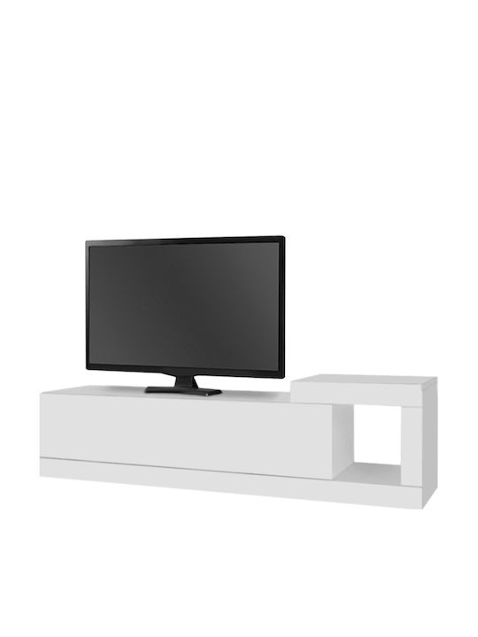 TV Stand Volare White L150xD29.6xH38.6cm