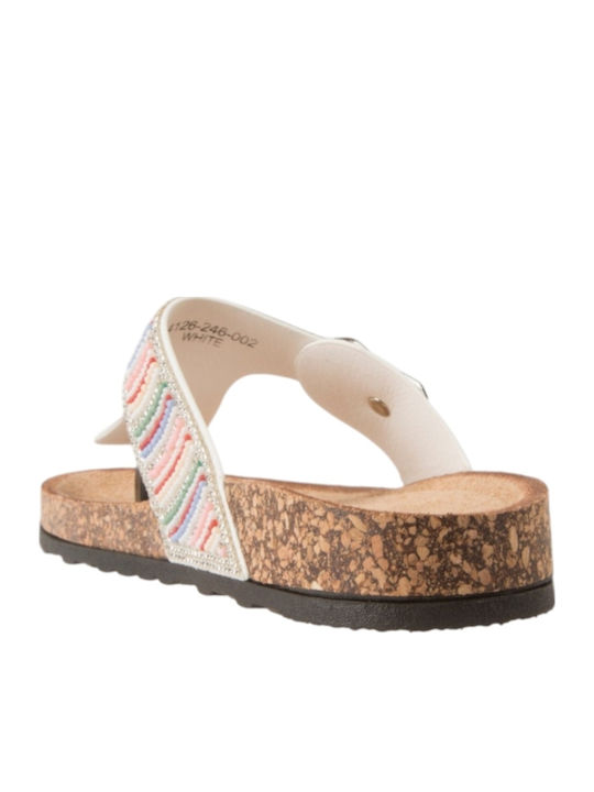 Women's Flat Sandals White