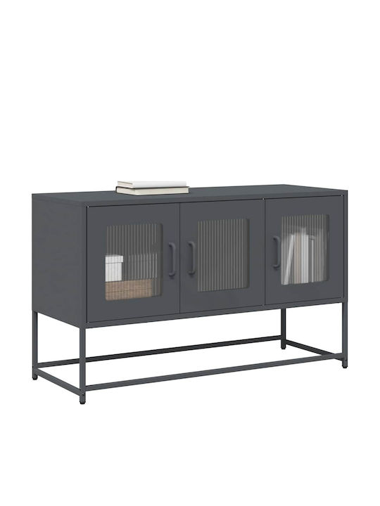 Metallic Anthracite TV Stand L100.5xD39xH60.5cm