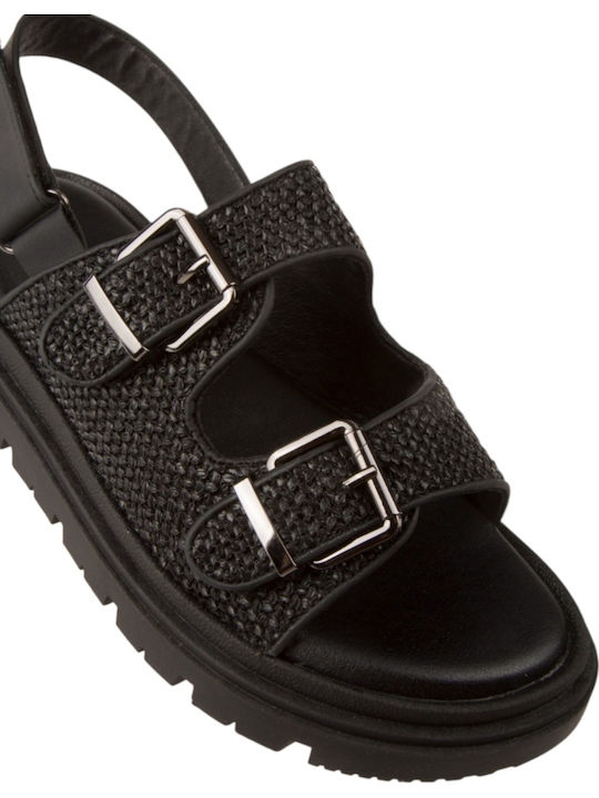 Women's Flat Sandals Black