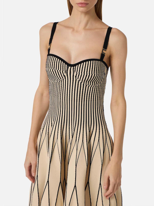 Summer Mini Evening Dress Black/White