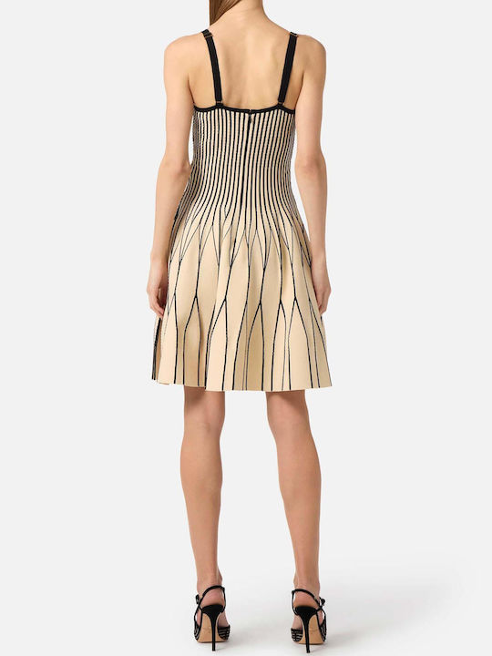 Summer Mini Evening Dress Black/White