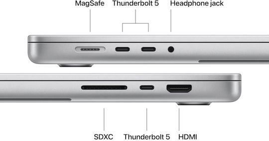 Apple MacBook Pro 16.2" IPS Retina Display 120Hz (M5 Max-18-Core/36GB/2TB SSD/32-Core GPU) Silver (International English Keyboard)