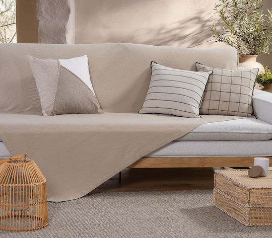Nef-Nef Homeware Betty Покривка За Двуместен Диван Жакард 180x250 См Лилава