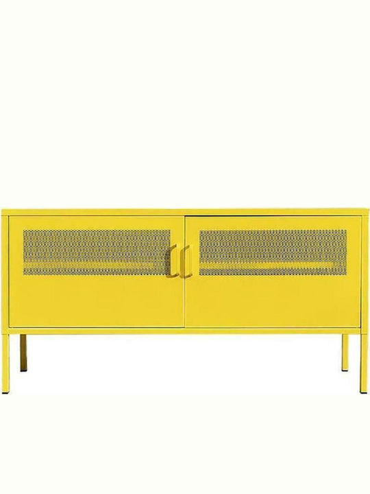 TV-Ständer Metall Gelb M118xT40xH60cm