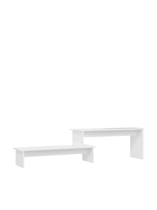 TV-Ständer Weiß M180xT30xH43cm