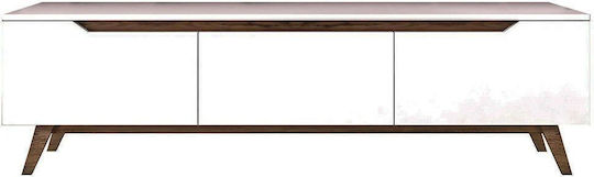 Έπιπλο TV Επιδαπέδιο White-walnut 180x35x48.6εκ. Έπιπλο TV Επιδαπέδιο White-walnut 180x35x48.6εκ.