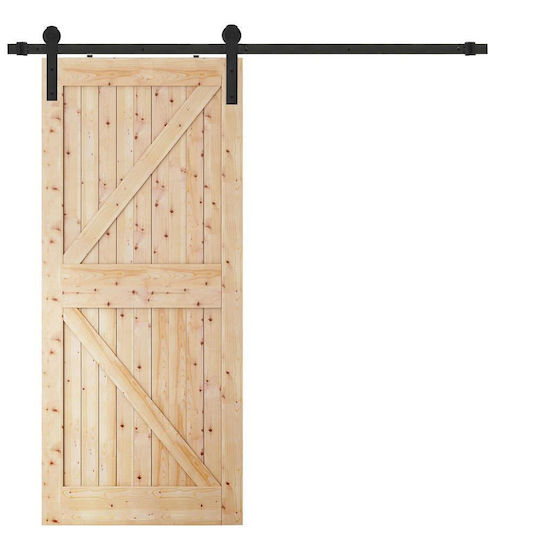 Sliding Door Mechanism 183cm Black