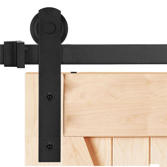 Sliding Door Mechanism 183cm Black