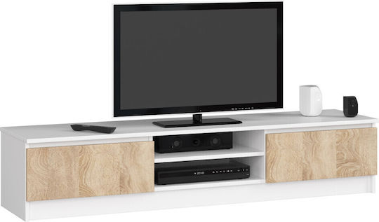 Stand TV Montat Pe Perete Alb 160x40x33cm