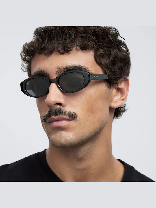 Meller All Women's Sunglasses with Black Plastic Frame and Black Lens