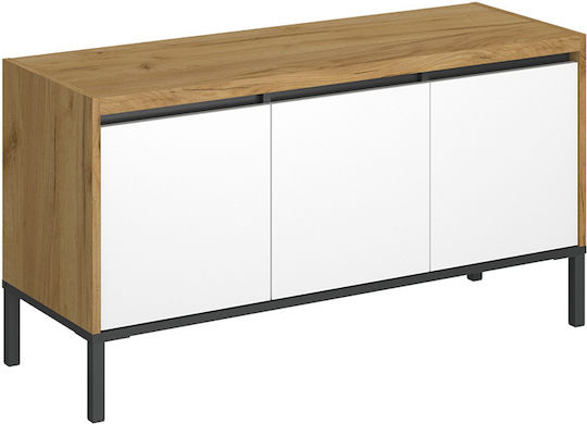 Palmor Επιδαπέδιο Χρυσό Δρυς / Λευκό 113.5x40x60εκ.
