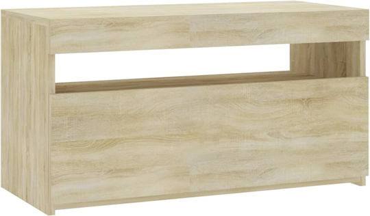 Έπιπλο TV Επιδαπέδιο με Φωτισμό Led 75x35x40εκ.