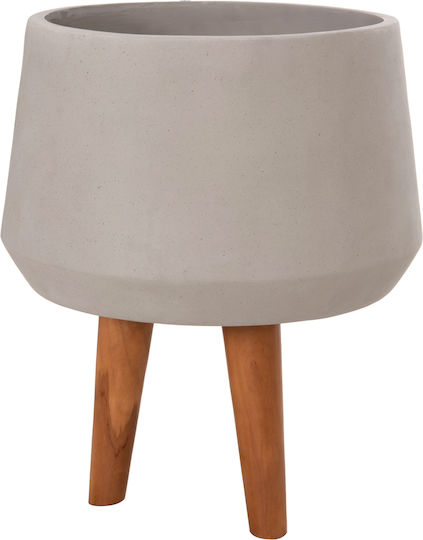 HomeMarkt Quan Γλάστρα Τσιμεντένια Γκρι 32x32εκ.