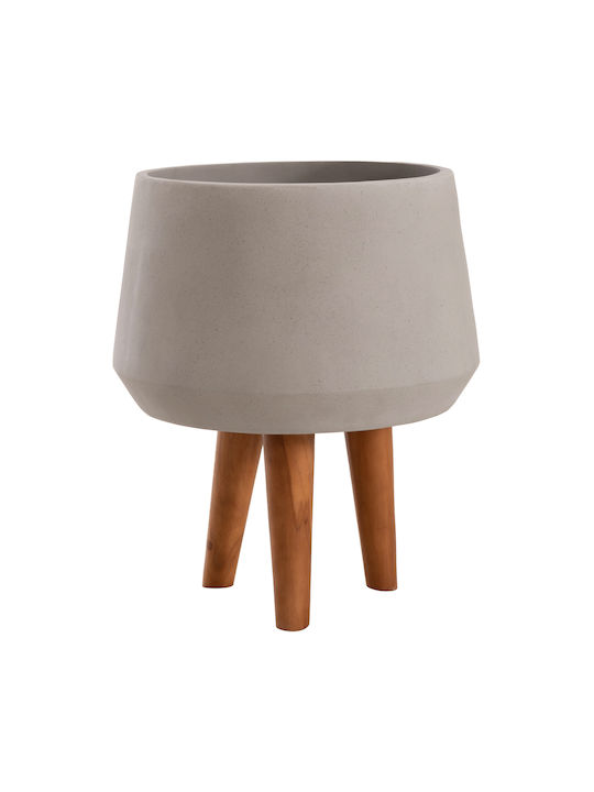 HomeMarkt Quan Γλάστρα Τσιμεντένια Γκρι 32x32εκ.