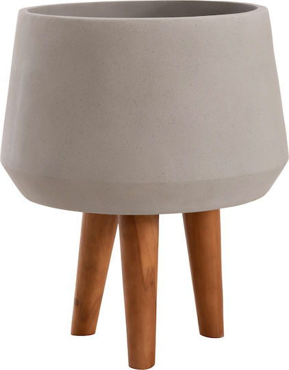 HomeMarkt Quan Γλάστρα Τσιμεντένια Γκρι 32x32εκ.