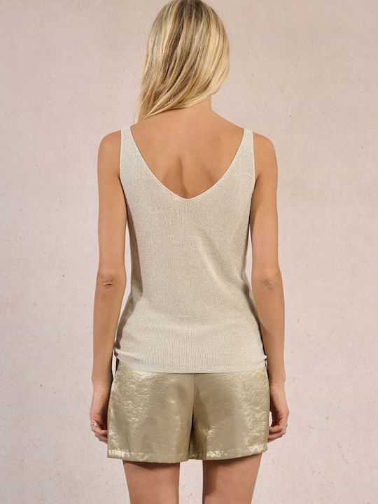 Women's Sleeveless Blouse Ecru