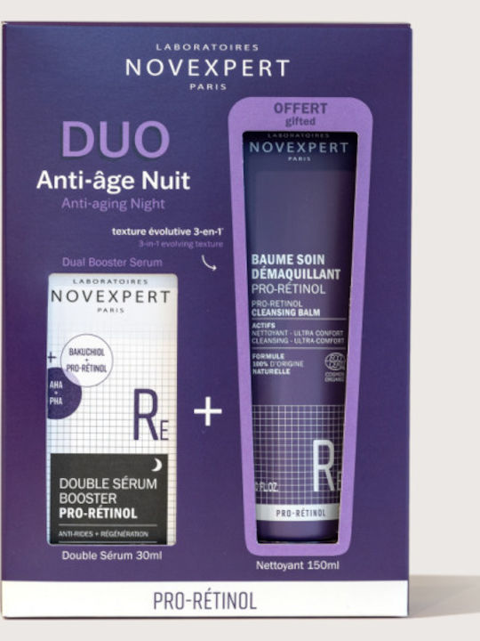 Novexpert Promo Pro-Retinol Dual Booster Serum Set Îngrijire pentru Anti-Îmbătrânire Hidratare și Curățare Facială Novexpert Promo Pro-Retinol Dual Booster Serum Set Îngrijire pentru Anti-Îmbătrânire Hidratare și Curățare Facială