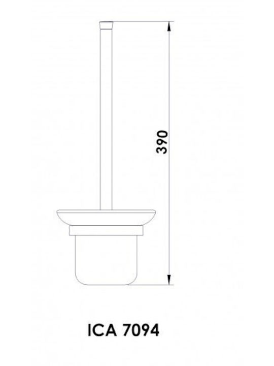 Glass Toilet Brush Bathroom