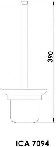 Glass Toilet Brush Bathroom