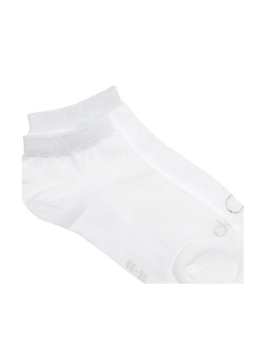 Calvin Klein Damen Socken Weiße 2er Pack