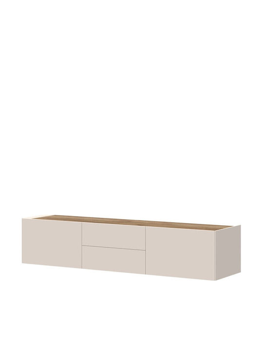 Έπιπλο Τηλεόρασης Spike Plus Μπεζ Μ176xΠ47xΥ37cm