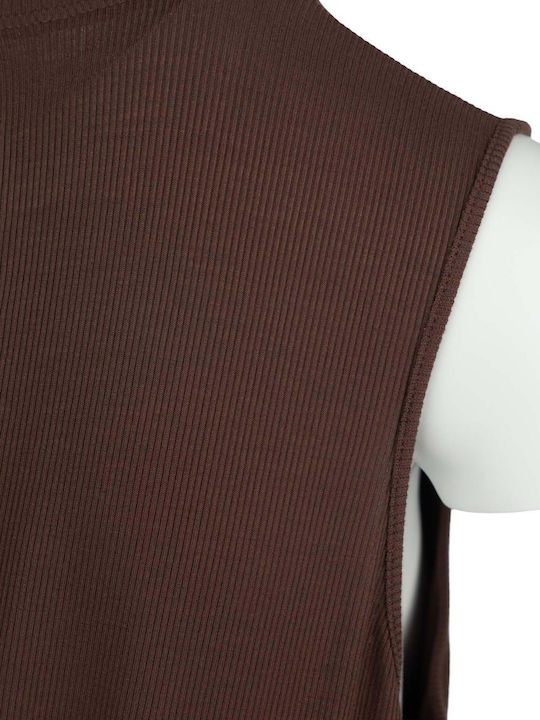 Summer Maxi Knitted Brown Dress