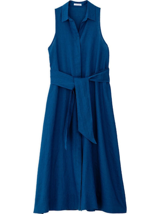 Summer Shirt Dress Blue