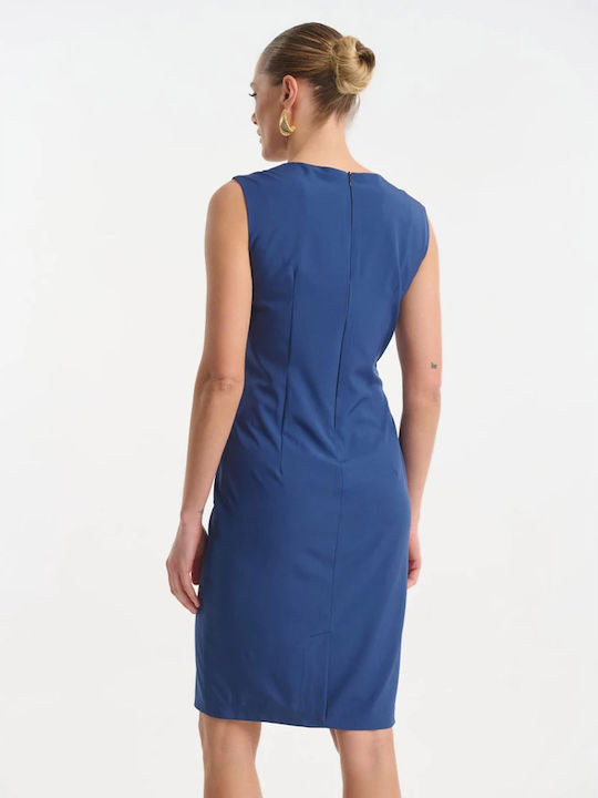 Summer Mini Dress for Wedding and Christening Blue
