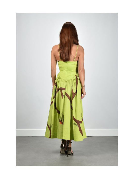 Summer Maxi Dress Bird Print