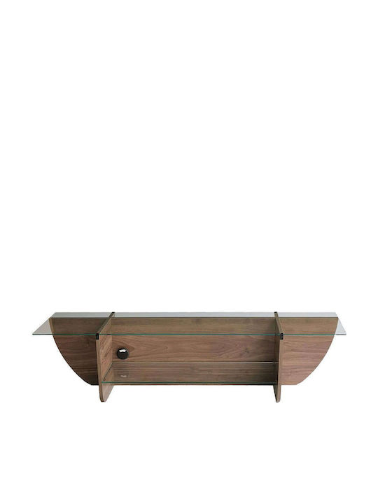 Έπιπλο Τηλεόρασης Lily Walnut Μ158xΠ35xΥ40cm