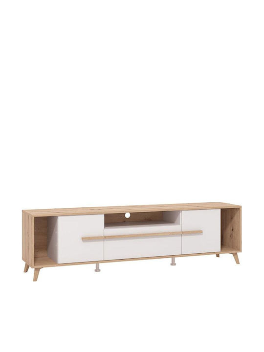 TV Stand Orleans White-White High Gloss M189xD40xH52cm