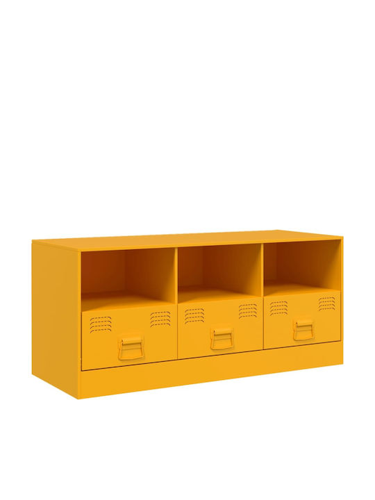 TV-Ständer Aus Metall Senfgelb Gelbe M99xP39xH44cm
