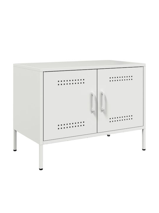Stand TV Metalic Alb L68xA39xÎ50.5cm