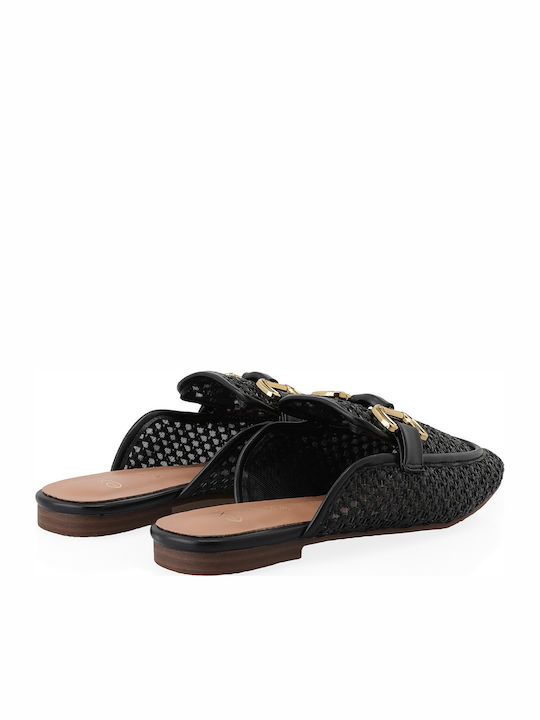 Flat Mules σε Μαύρο Χρώμα
