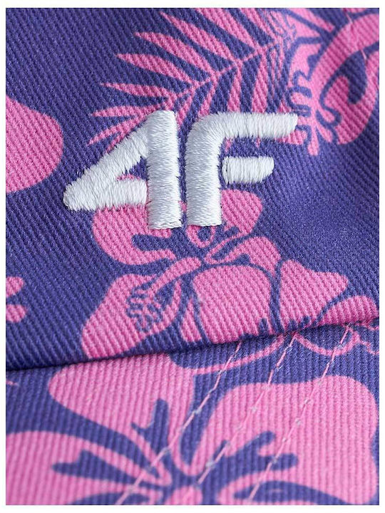 4F Kids' Hat Jockey Fabric Purple